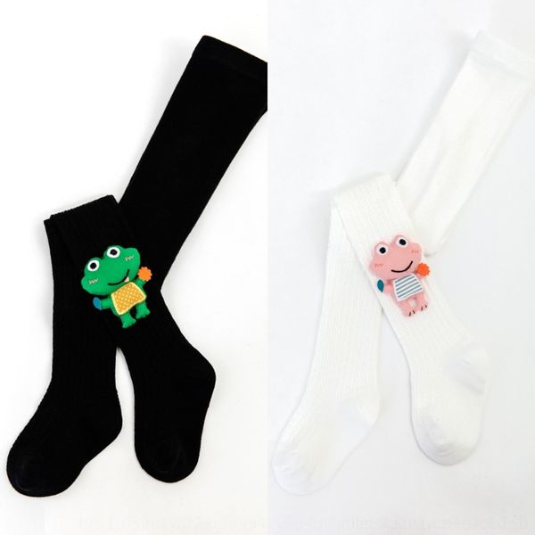 

jdylc color autumn and children's new 2020 baby cotton solid winter cartoon animal frog double needle leggings pantyhose pantyhosepanty, Black