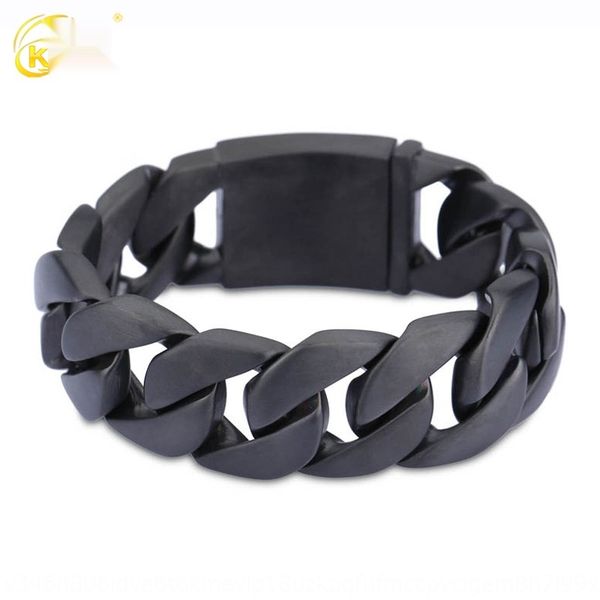 

fashion vacuum plated black men's titanium stainless fashion bracelet braceletaccessories braceletaccessories vacuum plated black men&#, Golden;silver