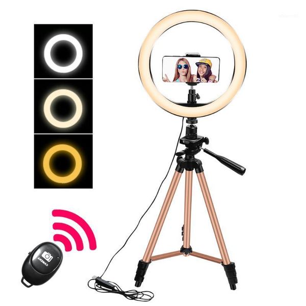 

10inch p led selfie ring light 26cm dimmable led live broadcast fill light with 130cm tripod stand for live studio makeup1