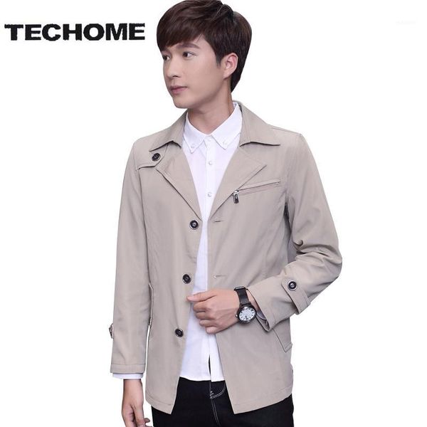 

trench coat men classic men's single breasted trench coat masculino mens clothing long jackets & coats korean style overcoat1, Tan;black