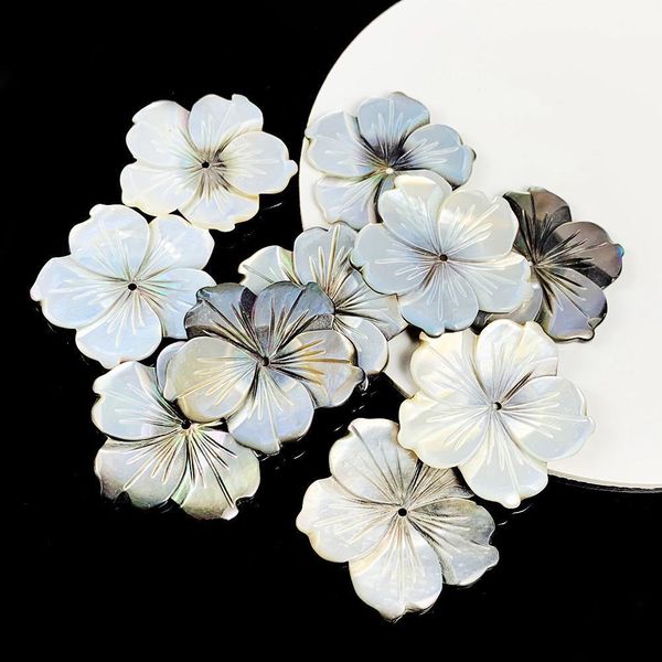 

1 pair natural abalone shell charms pendant flower oval snowflake diy shells for jewelry findings making earrings necklace h bbyxuo