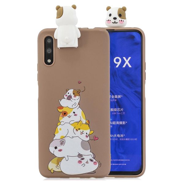 

For Huawei Honor 9X Cartoon Shockproof TPU Protective Case with Holder