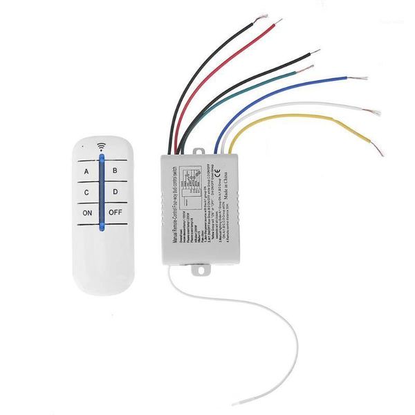 

4 relay 220v digital intelligent wall lamp wireless remote control switch 4 channels for bracket lamp1