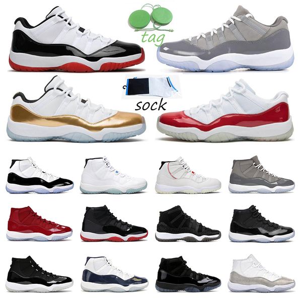 

jumpman 11 basketball shoes cool grey bright citrus unc bred low cherry 25th anniversary 11s sneakers mens sports
