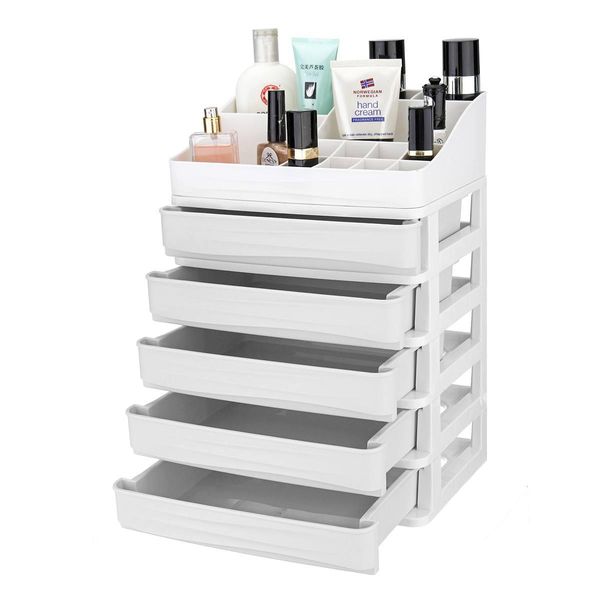 

5 layer пластиковые хранения ящик красочный стол для хранения ящик box организатор sundries косметика для макияжа контейнер для дома и офиса