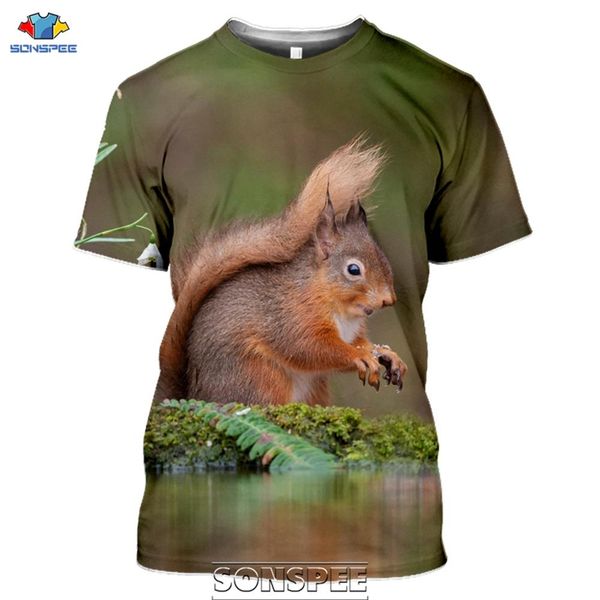 

new animal squirrel 3d print shirts humor plus size harajuku men clothing