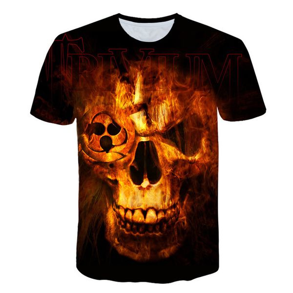 

summer horror skull punk rock t selling 3d print shirts aesthetic plus size aesthetic men clothing