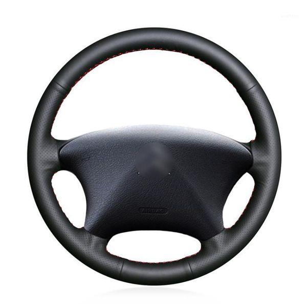 

hand sew black artificial leather car steering wheel cover for xsara picasso 2003-2010 partner 2003-20081