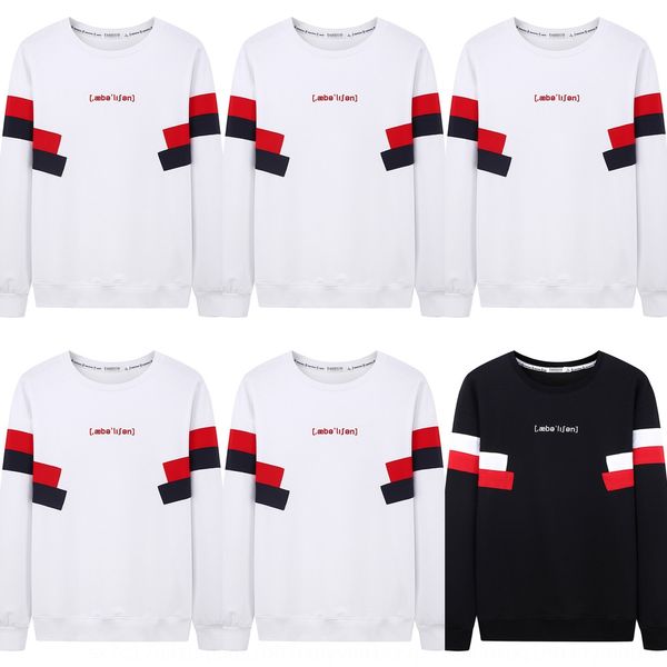 

sweater new pullover sweatersweaterspring and autumn pullover round neck long sleeve clothes men's long sleeve splicing men's bott, Black