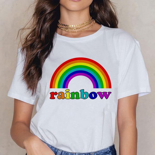 

new t-shirt female lgbt cool boy tshirt harajuku versatile o-collar ropa mujer women's shirt hipster spring summer t-shirts bbyvyq lg20, White
