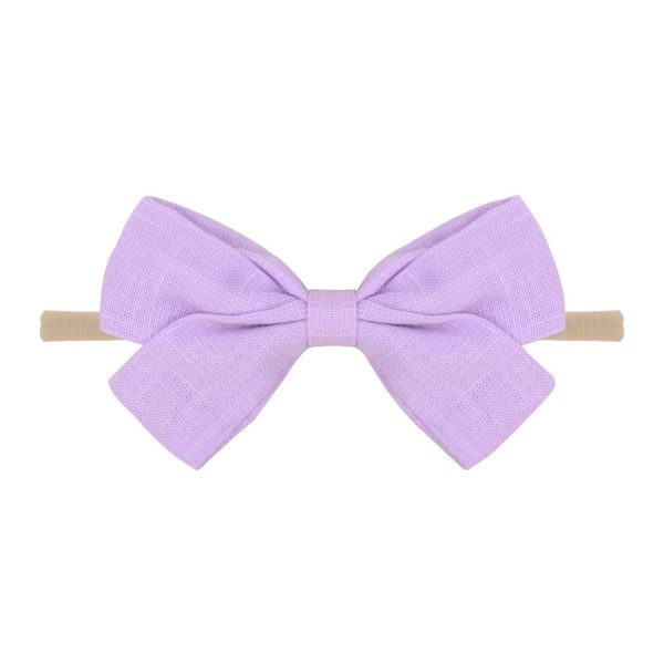 

12 colors solid nylon baby headband for kids girls hair bow elastic hair band newborn hairbands turban headwear hair accessories q sqccsj