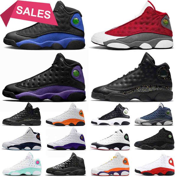 

13s men basketball shoes 13 hyper royal red flint court purple gold glitter black cat women mens trainers sports sneakers