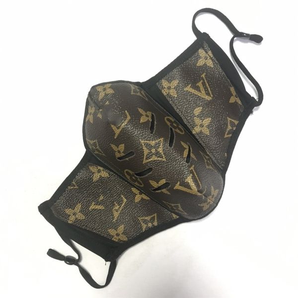 

factoryfashion face letter mask luxury masks reusable print washable cycling outdoor designer leather