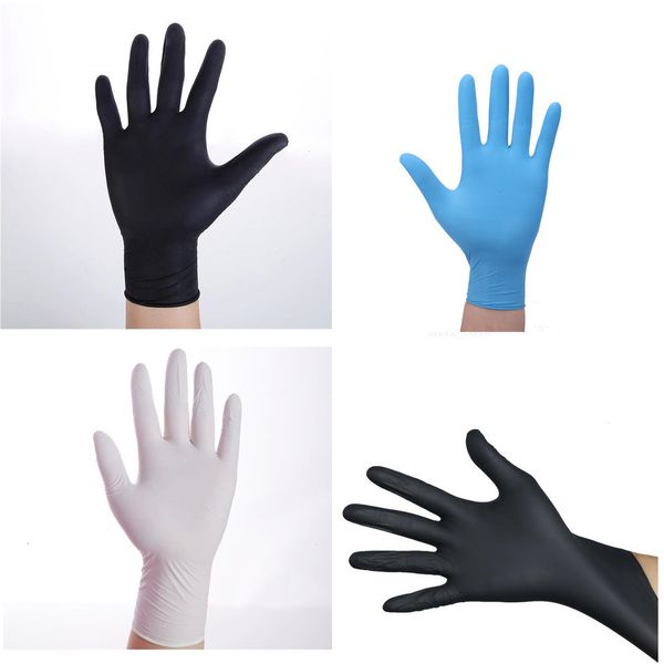 

latex grade a nitrile without powder disposable box s acid protective kitchen home 100pcs rubber gloves d31601 36mz