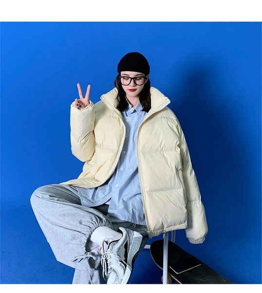 

ig qli instagram winter plus for men korean sle cotton-padded jacket loose pair read cotton jacket for women scooloy s-3xl #245#202111, Black