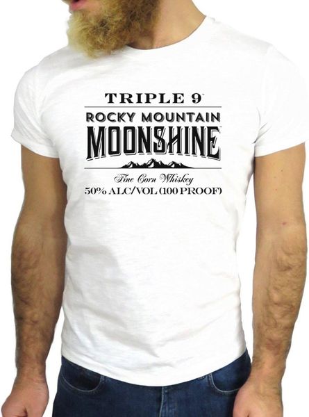 

sport fashion 3d letters print men fashion cotton whiskey moon america drink cool quotes enjoy printed t shirts