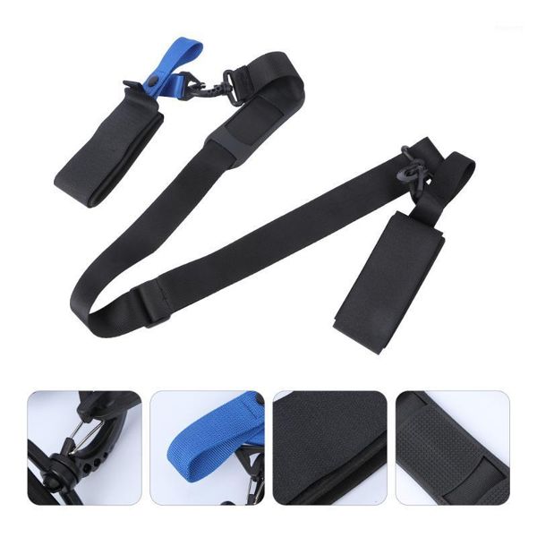 

back support snowboard fixing strap non-slip ski band practical carrying supply1, Black;blue
