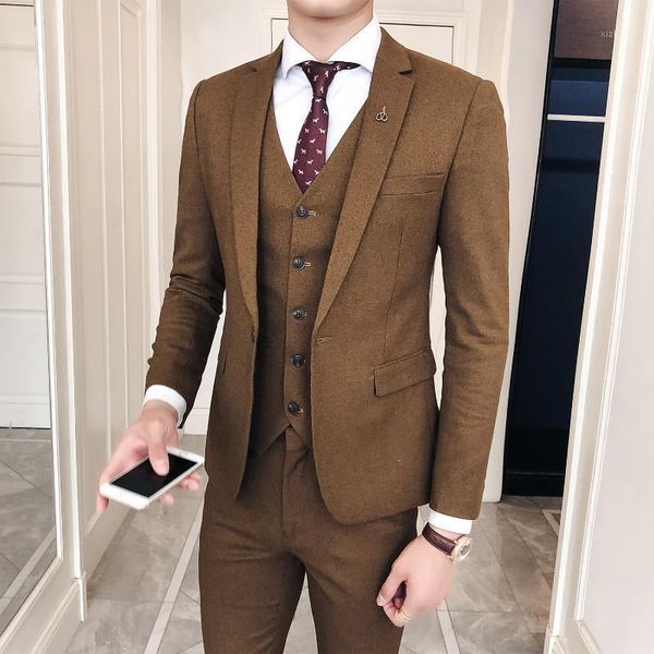 

men's suits & blazers mens 3 pieces tuxedos vintage groomsmen wedding suit complete outfits(jackets+vest+trousers) prom formal tuxedo s, White;black
