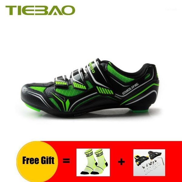 

cycling footwear tiebao men shoes road breathable self-locking women professional bike sapatilha ciclismo riding bicycle sneakers1, Black