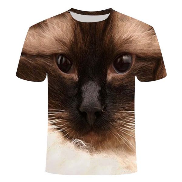 

new cool printing two cat summer t-shirt printing t-sh 3d print shirts funny oversized plus size men clothing