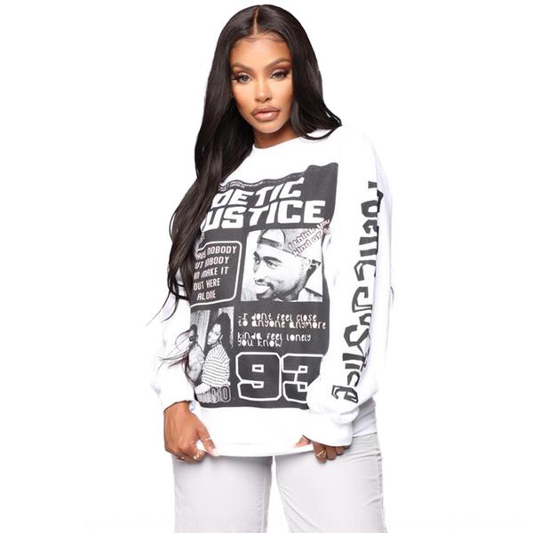 

yl9026 женщин большой печати вскользь yl9026 женщин большой печати случайные футболки футболка футболка smheo, White