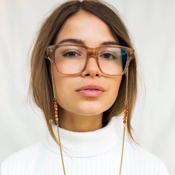 

ювелирные ины ветер натурального камня цепи висят шеи анти падение веревки аксессуаров для очков, White;black