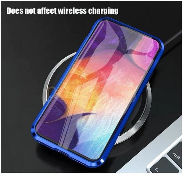 

double sided magnetic metal case for samsung galaxy s20 s10 s9 s8 plus note 10 pro 8 9 a51 a71 jlltpe