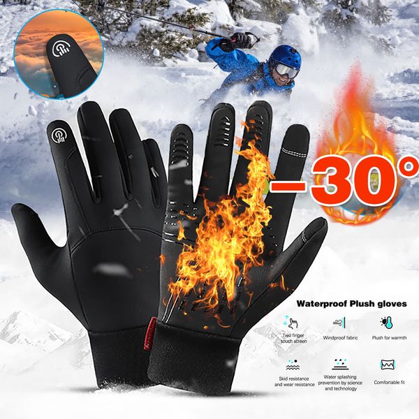 

goves mens ladies winter accessories running thermo windproof non-slip fashion black gloves lady, Blue;gray