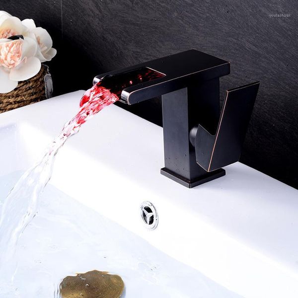 

mttuzk without battery led waterfall faucet bathroom faucet hydroelectric power led temperature sensor1