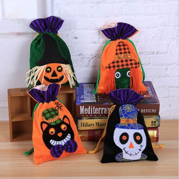 

ywc2s halloween portable creative pumpkin witch gift bag non-woven wansheng candy decorations non-wovenornament festival bag gift non-woven