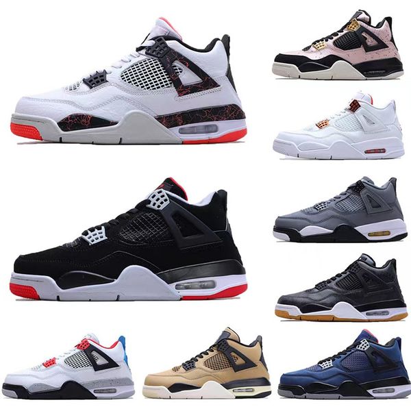 

men jumpman4 basketball shoes iv designers mocha shimmer lightning wild things white oreo back cat university blue man sports 4s sneakers us