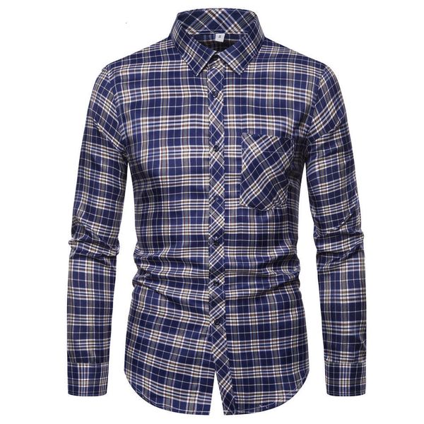 

autumn new business fashion men's long sleeve plaid shirt 92010, White;black