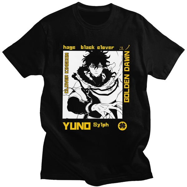 

adventure fiction ga black clover yuno short sleeve pure japanese anime leisure tshirt gift sport hooded sweatshirt hoodie men t shirt