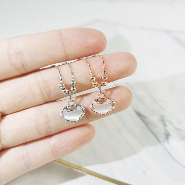 

fashion s925 sterling silver chinese style necklace womens cute xiangyun clavicle chain niche brand cold wind net red hair generation fashio