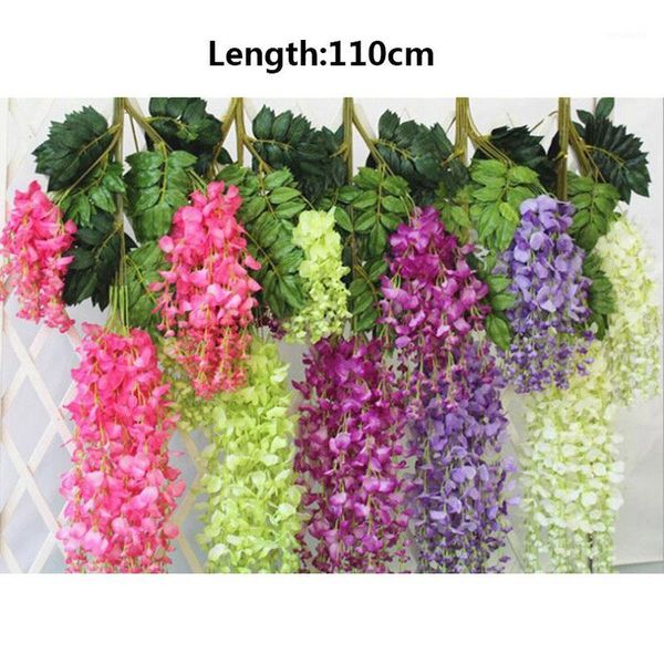 

decorative flowers & wreaths 12pcs/lot wedding decoration home plastic flower vine rattan wall1