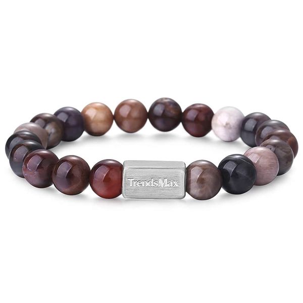 

gem tbb011 mens камень природный мужской тигр браслет из бисера trendsmax женщины глаз ювелирные изделия браслетов 8mm bbyelf bdehome, Silver