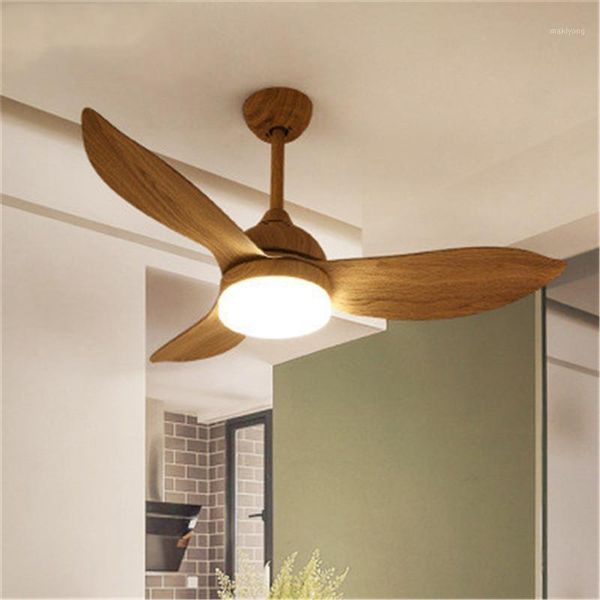

electric fans nordic style diningroom led ceiling fan light creative bedroom living room balcony quiet retro with remote control1
