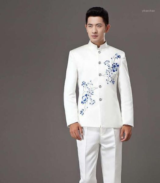 

blazer men formal dress latest coat pant designs chinese tunic suit men costume trouser marriage wedding suits for men's white1, White;black
