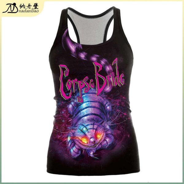 

dance 2020 digital print women's halloween party i-shaped vt, Black;gray