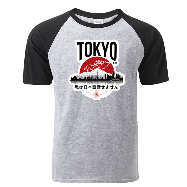 

sport funny design tokyo i don't speak japanese print raglan tshirt men fashion summer cotton tshirts hip hop harajuku streetwear