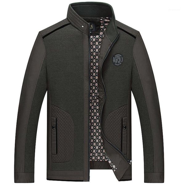 

polyester jacket middle aged men fashion thin mens jackets and coats jaquetas masculina abrigo hombre fall jacket men hh50jk0591, Black;brown
