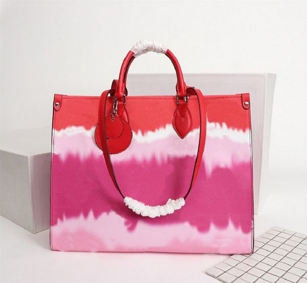 

2020 new luxurys designers bags classic cloud rainbow color hit color handbag shopping bag shoulder bag m44569 size 41x34x19cm