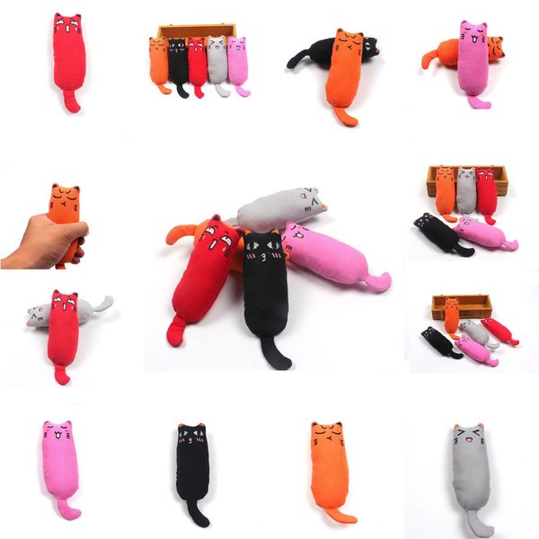 

creative pillow plush scratch crazy cat kicker catnip toy teeth grinding toys 5 colors 1 npj08
