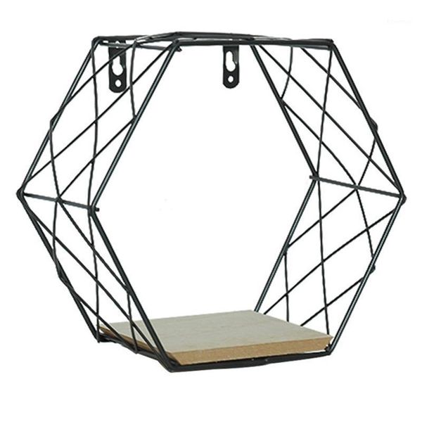 

geometric flowerpot metal iron frame ceramic wall hanging potted plant container office deskdecoration1