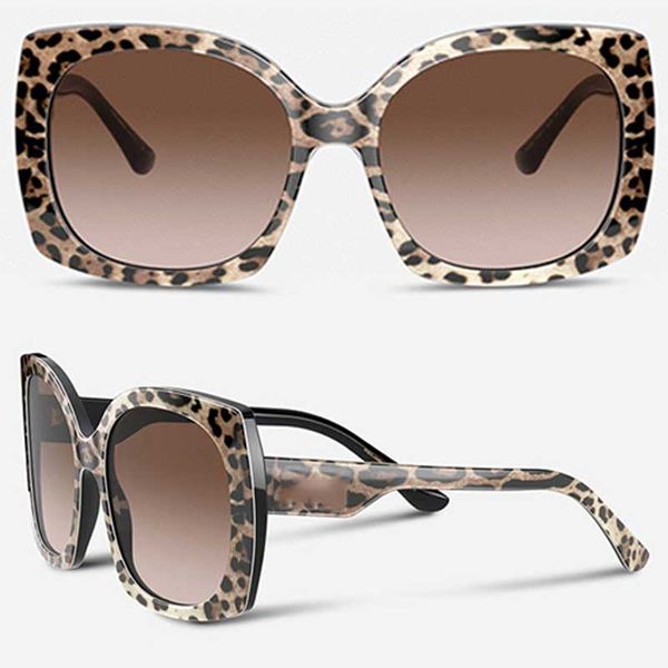 

fashion leopard print frame glasses 2021 new woman cat eye charming sunglasses 4385 woman designer sunglasses uv400 protective, White;black