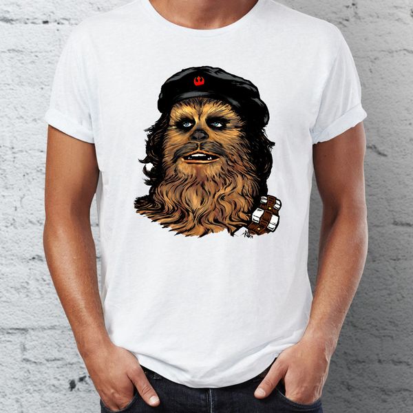 

men's t shirt featuring rebel chewbacca chewie and che guevara funny tee sport hooded sweatshirt hoodie