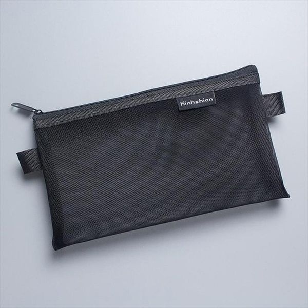 

woman make up nylon mesh zipper toiletry travel wash toothbrush cosmetic bag pouch organizer bag portable makeup case