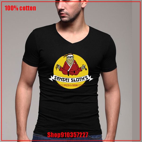 

vintage team sensei sloth's pizza sushi personalized short sleeves boyfriend's day gift hombre camiseta sport sweatshirt hoodie t