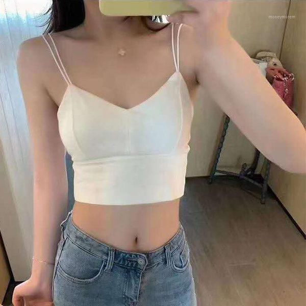 

bustiers & corsets summer women tank crop camisole wireless bras seamless tube comfortable underwear1, Black;white
