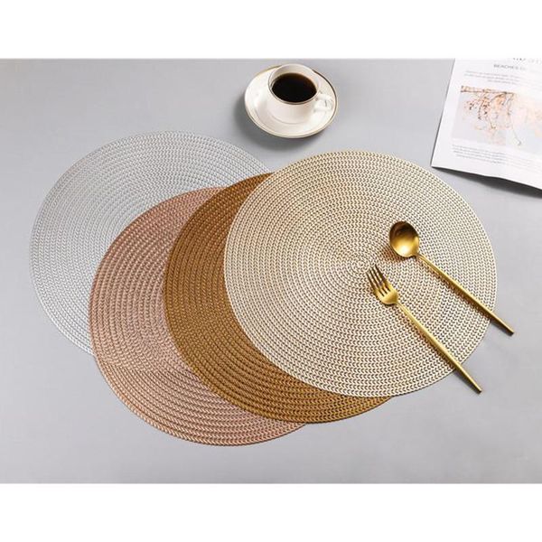 

mats & pads washable pvc placemats, heat resistant non-slip dining room table mats, used for teapod, bowls , plates cup, etc